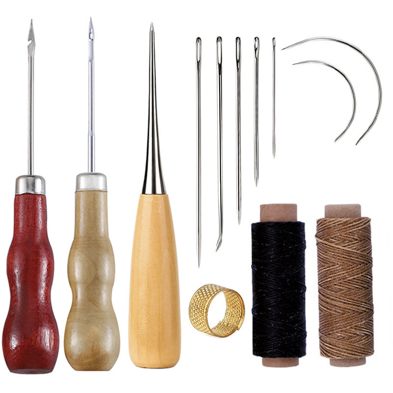 Leatherwork For Beginners - 13-częściowy zestaw narzędzi do obróbki skóry