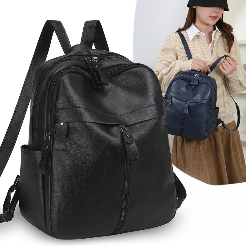 Leather Work Rucksack - Plecak z miękkiej skóry o dużej