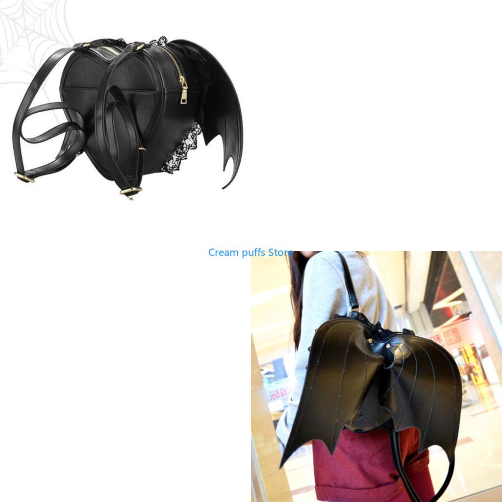 Leather Work Rucksack - Modny plecak z koronką w kształcie