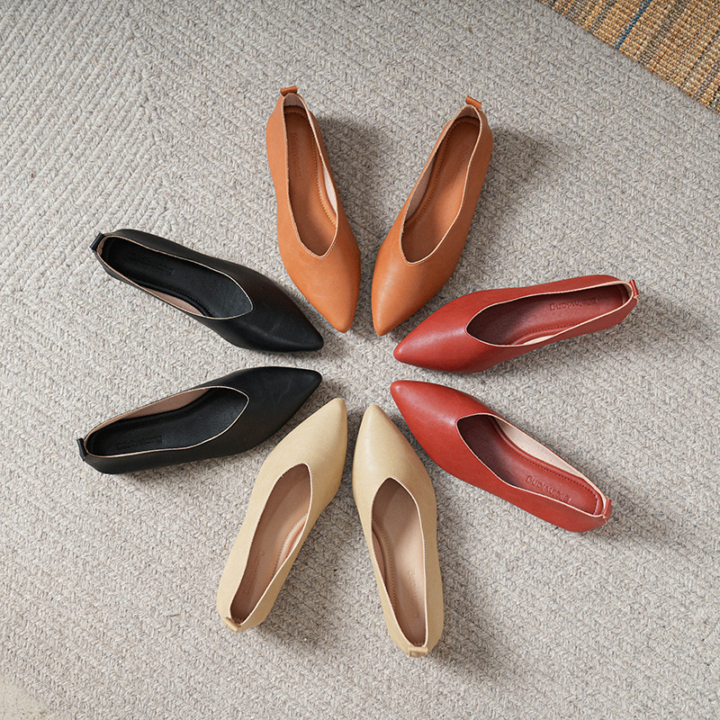 Leather Work Women Shoes - Modne buty damskie na wiosnę i