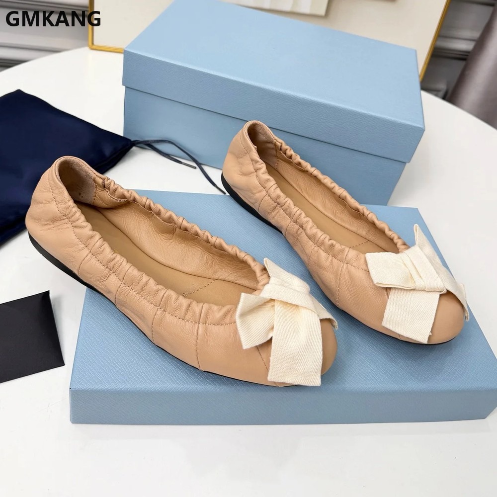 Damskie baleriny z kokardą, pl – Leather Work Women Shoes recenzja i cena