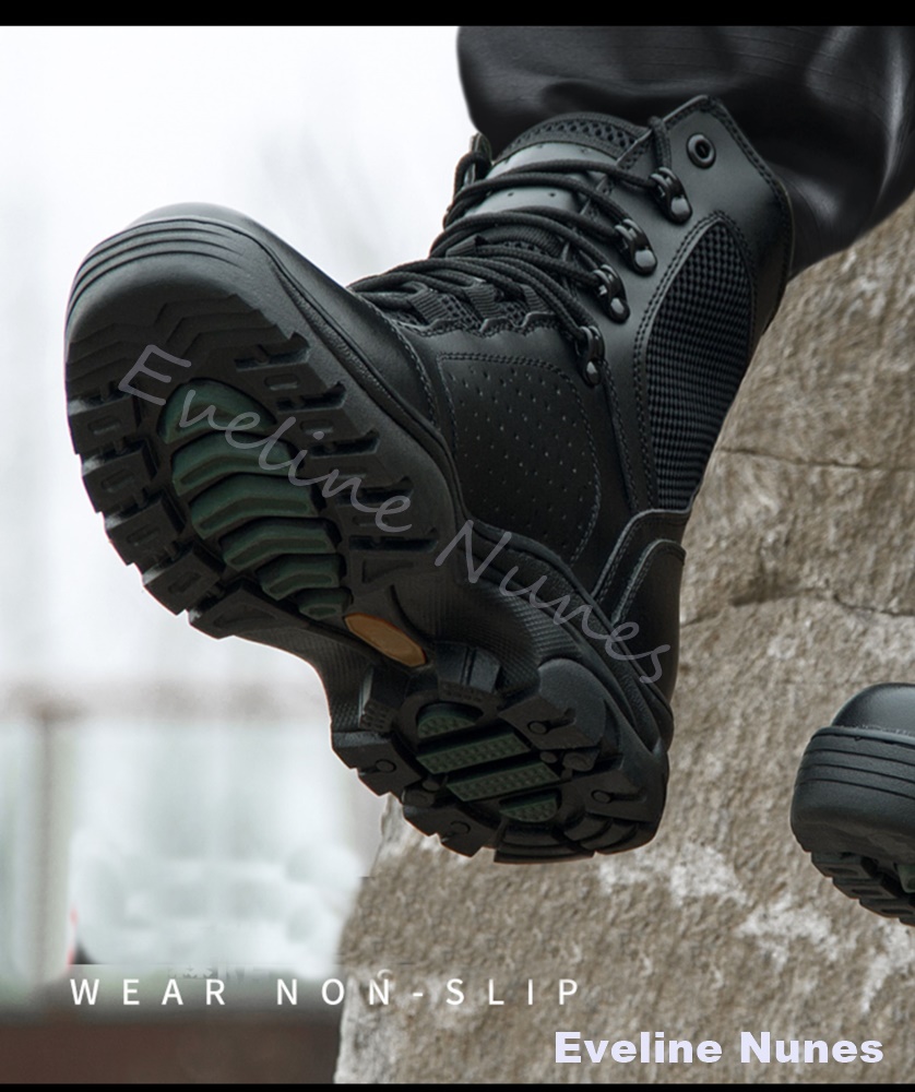 Męskie taktyczne buty bojowe z – Leather Work Boots recenzja i cena