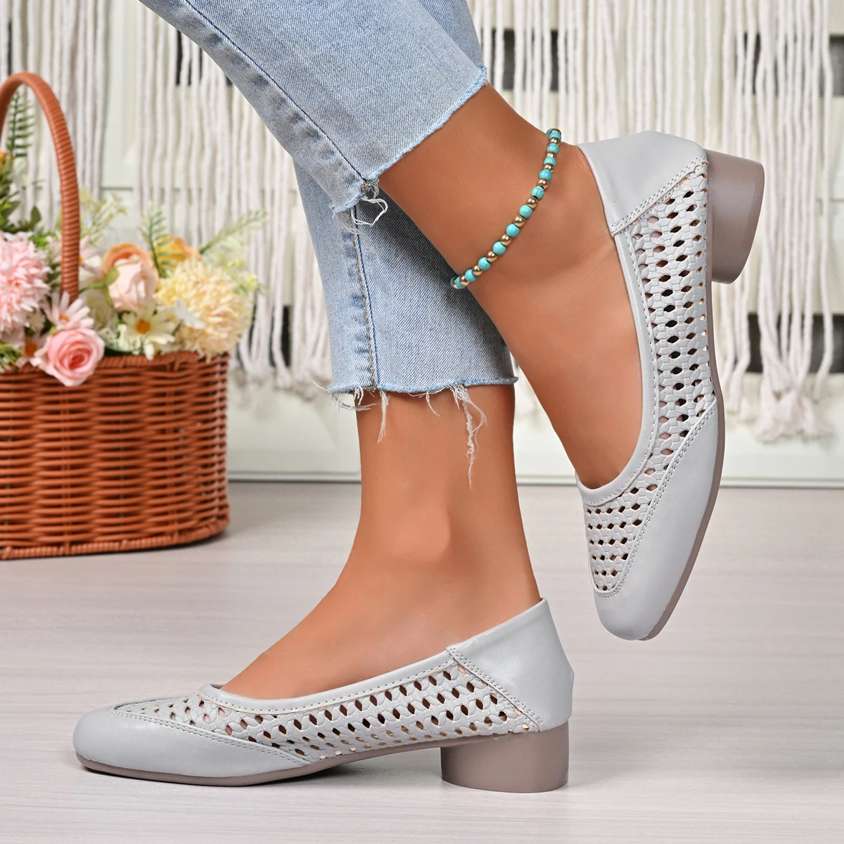 Letnie, odkryte, płaskie czółe – Leather Work Women Shoes recenzja i cena