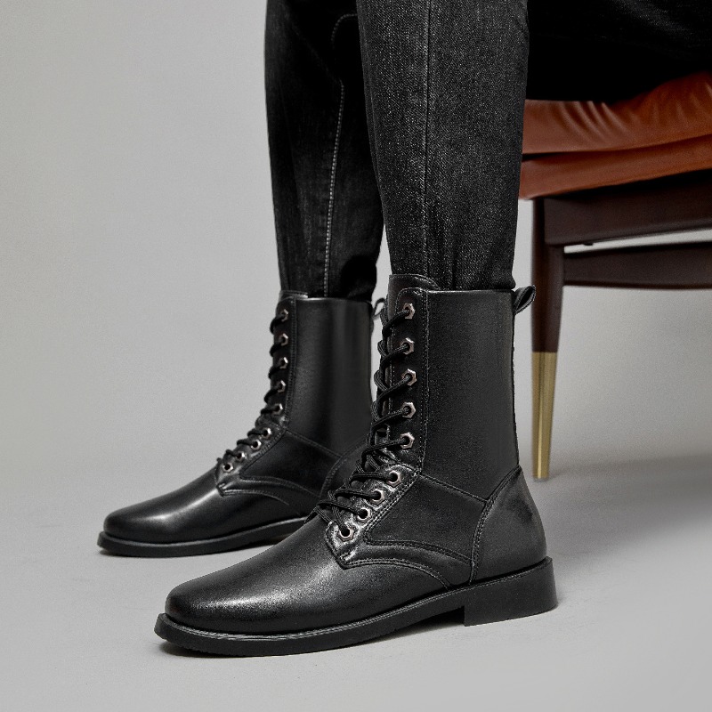 Wysokie skórzane buty taktyczn – Leather Work Boots recenzja i cena