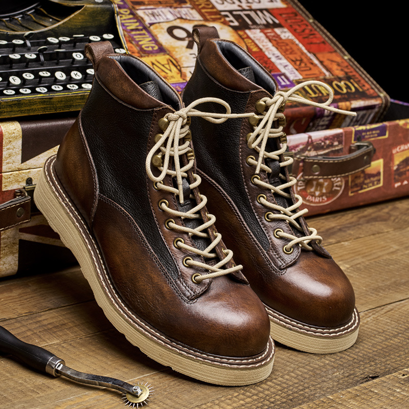 Męskie krótkie buty robocze, s – Leather Work Boots recenzja i cena