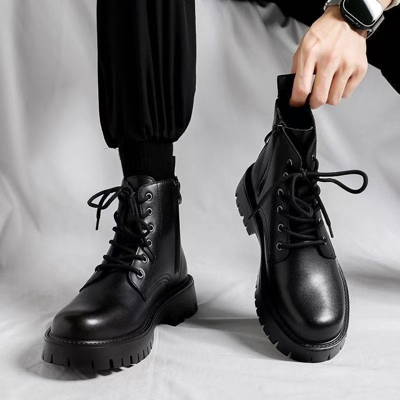 Męskie buty Chelsea w stylu br – Leather Work Boots recenzja i cena