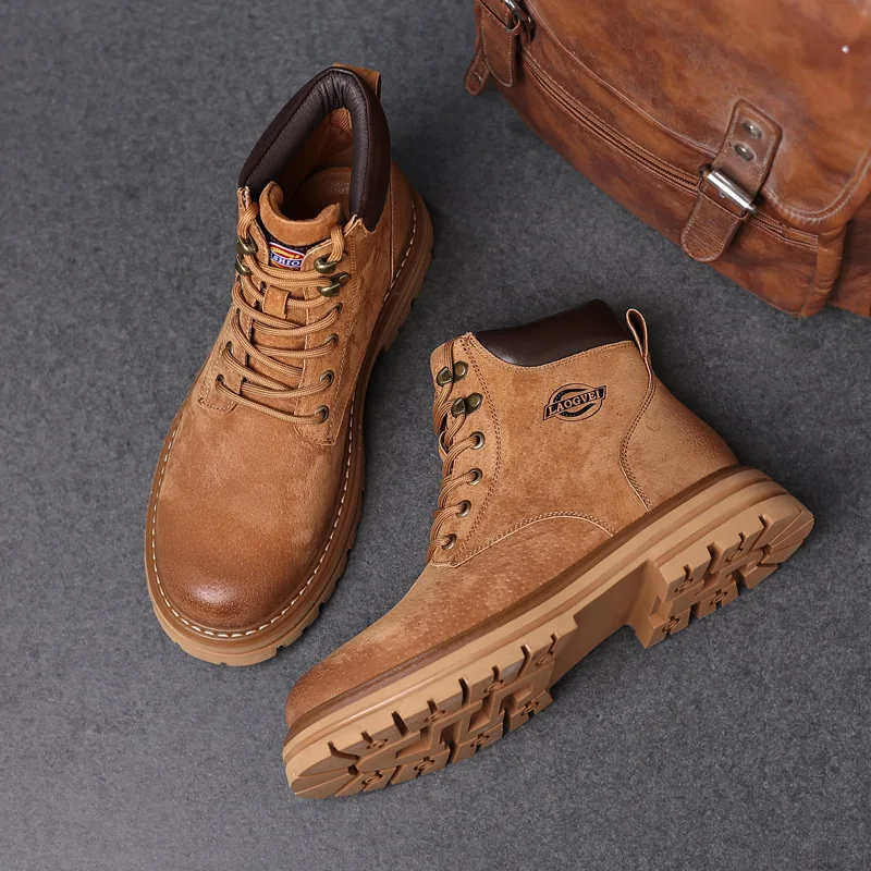 Wysokiej jakości męskie buty z – Leather Work Boots recenzja i cena