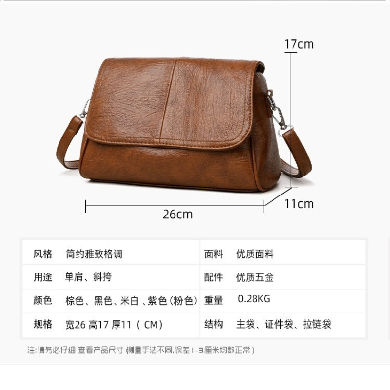 Miękka torebka crossbody z imi – Leatherwork Fasteners recenzja i cena