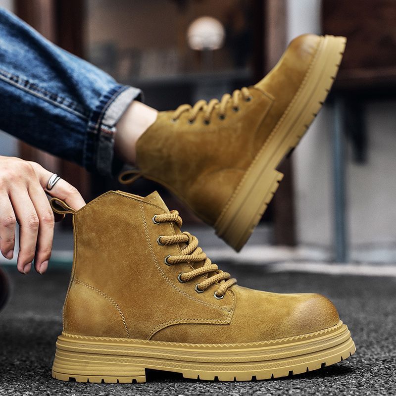 Wysokiej jakości męskie botki, – Leather Work Boots recenzja i cena