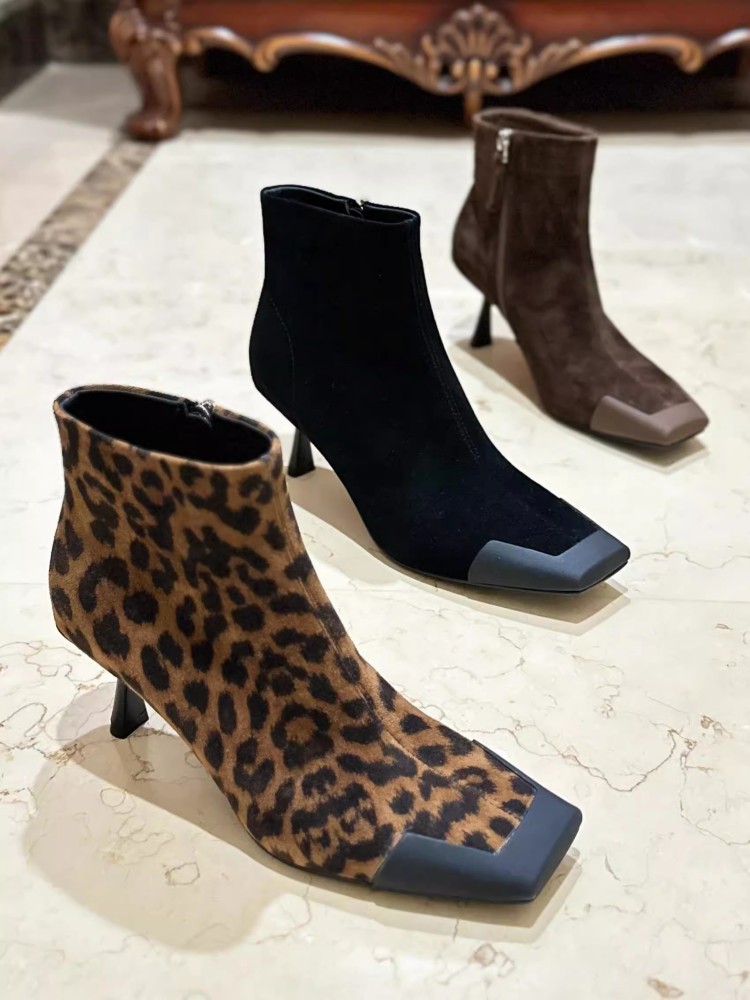 Modne damskie buty z kwadratow – Leather Work Women Shoes recenzja i cena