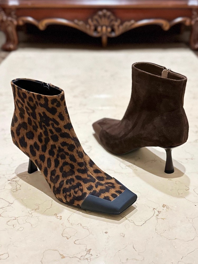 Modne damskie buty z kwadratow – Leather Work Women Shoes recenzja i cena