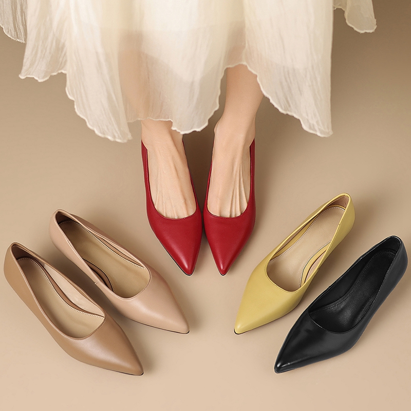 Damskie nowe wiosenno-jesienne – Leather Work Women Shoes recenzja i cena