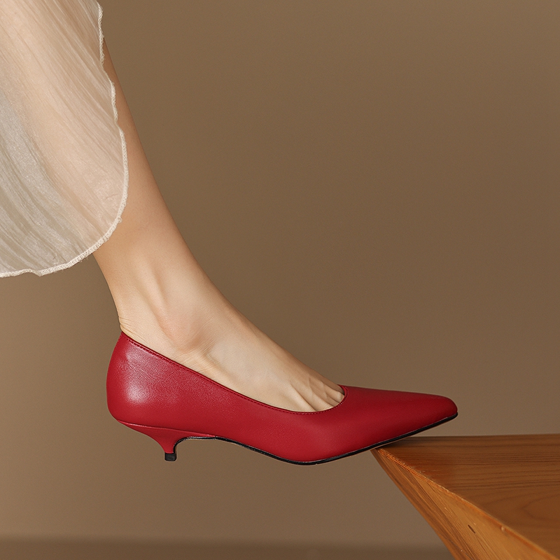 Damskie nowe wiosenno-jesienne – Leather Work Women Shoes recenzja i cena