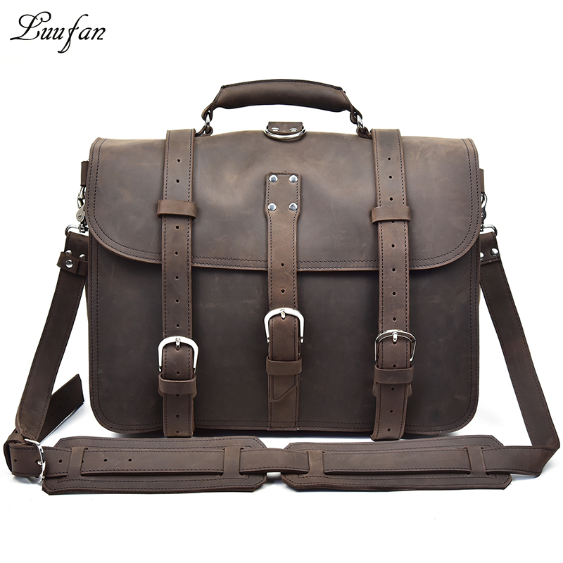 Mężczyźni gruba skóra Crazy Ho – Leather Work Rucksack recenzja i cena