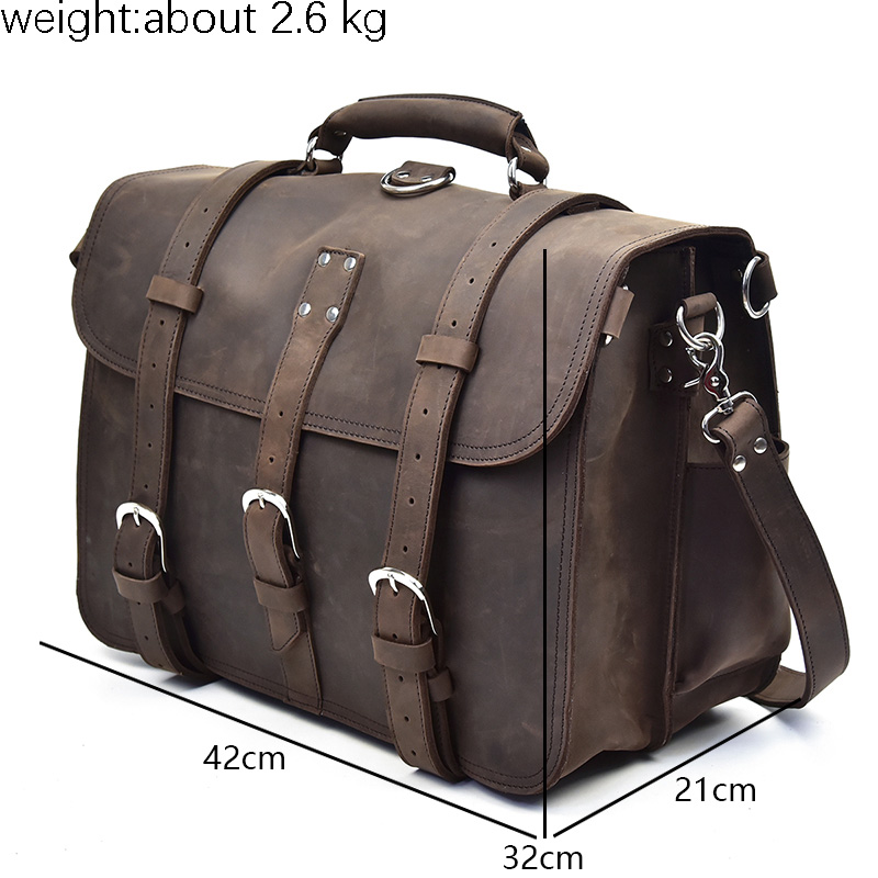 Mężczyźni gruba skóra Crazy Ho – Leather Work Rucksack recenzja i cena