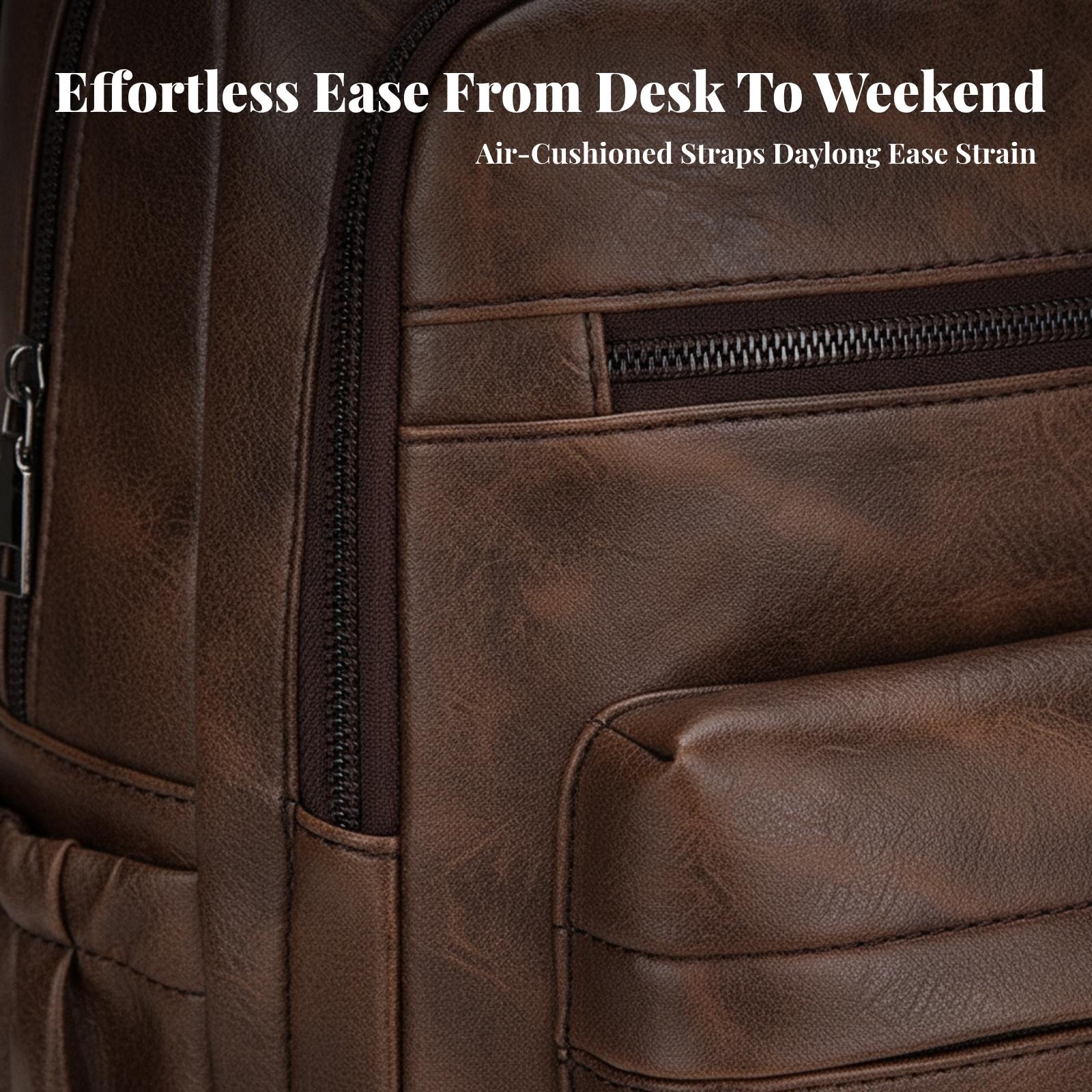 Wodoodporny męski plecak z prz – Leather Work Rucksack recenzja i cena