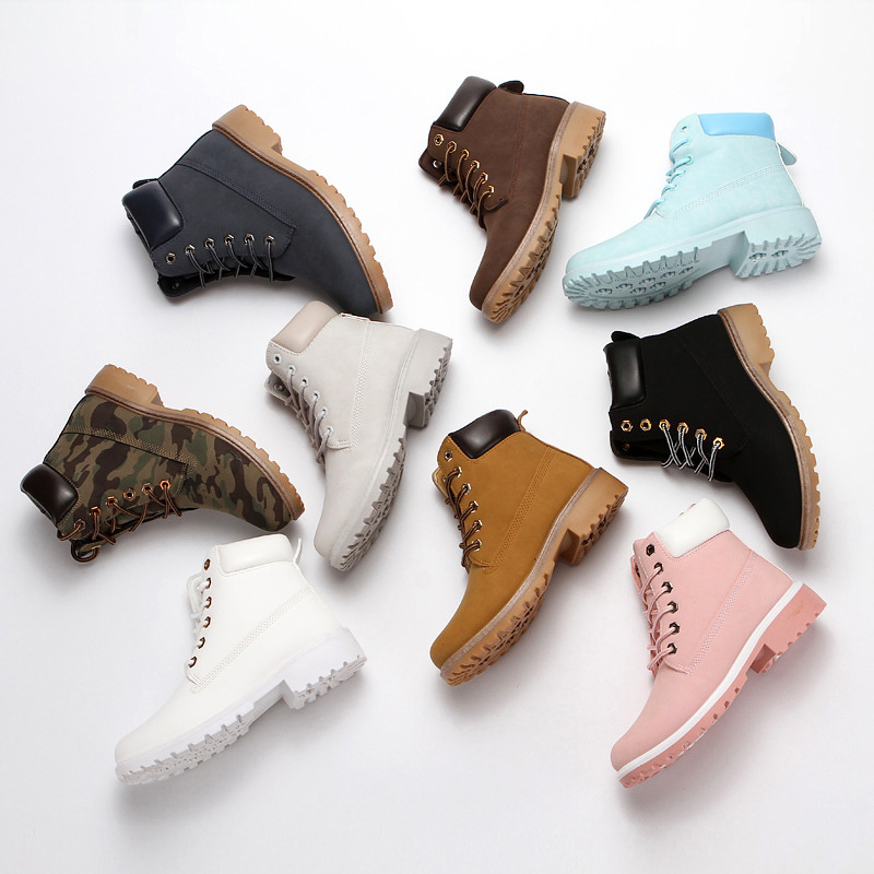 Damskie botki na platformie z  – Leather Work Women Shoes recenzja i cena