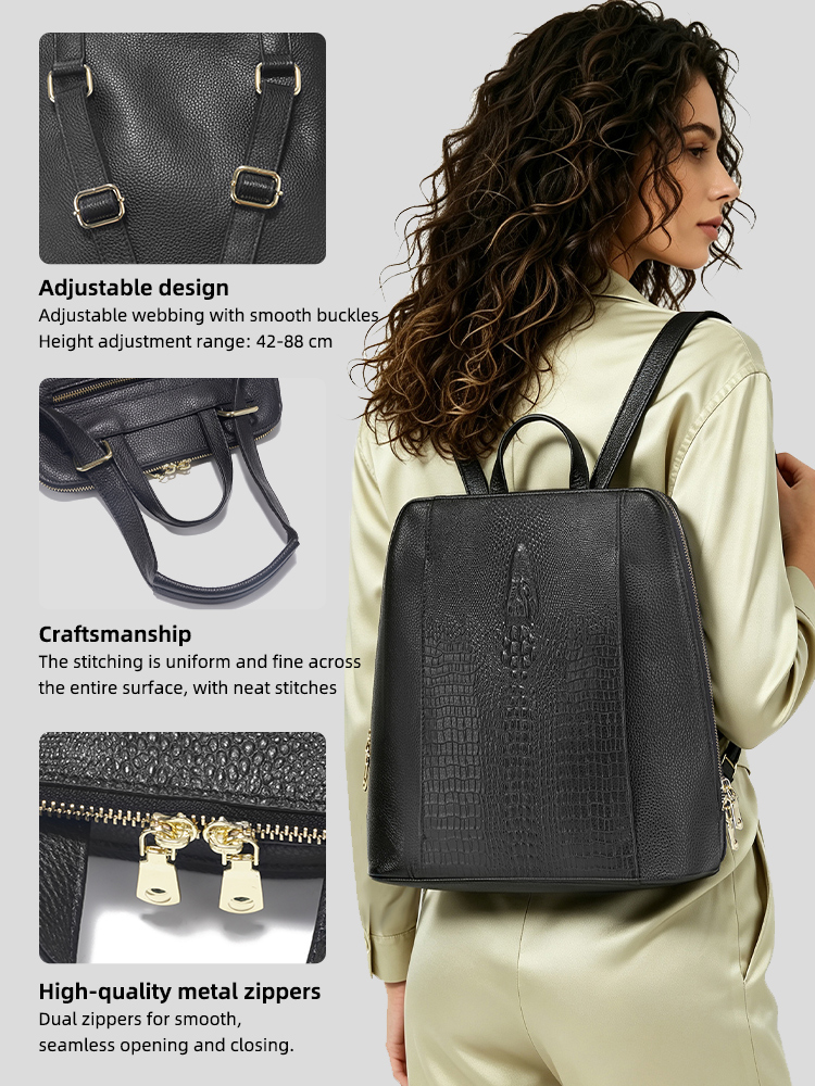Plecak damski Zency ze skóry k – Leather Work Womens Backpack recenzja i cena