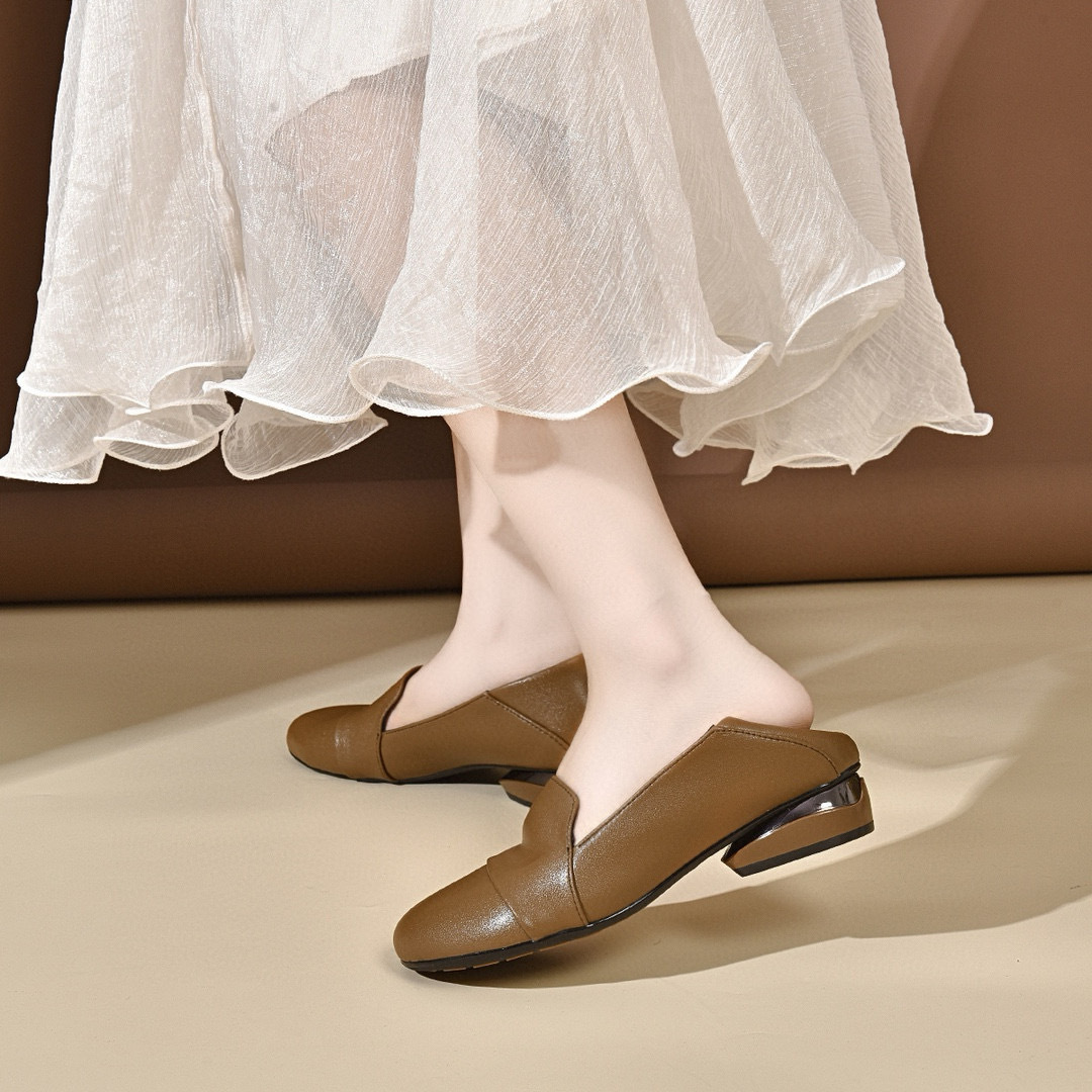 Damskie buty 2026 jesień niski – Leather Work Women Shoes recenzja i cena